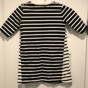 Girls Jcrew CrewCuts dress 6 navy white stripe